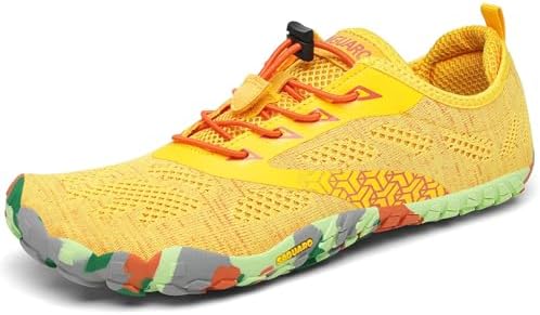 SAGUARO Unisex Barfußschuhe Leicht Atmungsaktiv Tragbar Traillaufschuhe Weich rutschfest Fitnessschuhe für Outdoor & Indoor
