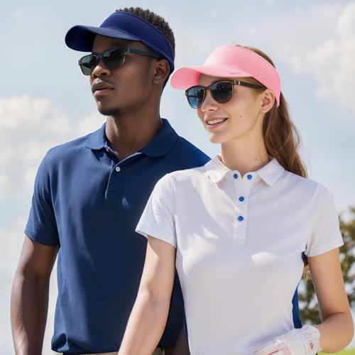 Image of Sukeen Cooling Stretchy Visor Free Size Cool Hat with UV Protection Brim Peak Vizor for Golf,Tennis,Cycling,Running