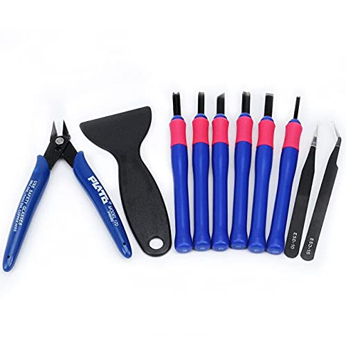 Lysee 3D Printer Parts & Accessories - 10pcs Set Cutting Pliers Tweezers 3D Printer Tool Kits Accessories for Repairing @M23 - (Color: Blue)