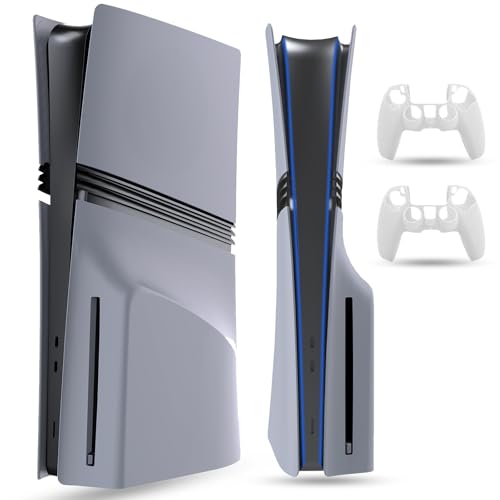 PEYANZ Faceplate for PS5 Pro (Disc Edition), Cover Plate, ABS Shell, Matt Skin, with Extra 2 Controller Silicone Covers by PEYANZ - Used condition - US$23.87
