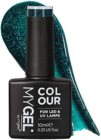 MYGEL by Mylee Nail Gel Polish 10ml [Once Upon a Night] UV/LED Soak-Off Nail Art Manicure Pedicure for Professional, Salon & Home Use [Fine Glitters Range] - Long Lasting & Easy to Apply