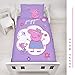 Character World Peppa Pig - Juego de cama para niña (franela, funda...