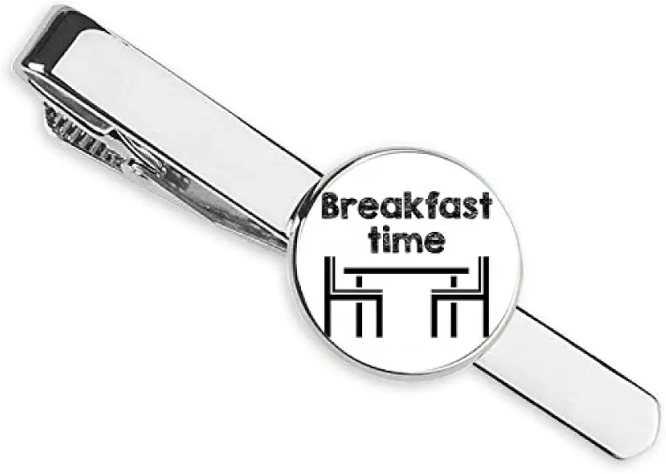 Gravata com clipe de gravata em inglês Cultura senso comum, restaurante, presente para homem de negócios