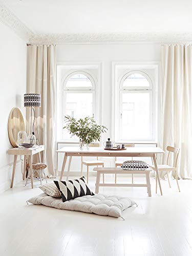 Coussin Déco 60x40 cm Arlequin Noir/Blanc grand format textile maison salon