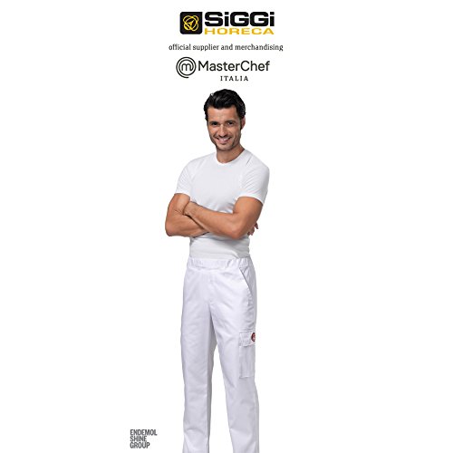 Siggi Horeca Pantalón Masterchef, Bianco, S