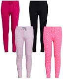 Real Love Girls Cargo Sweatpants - 4 Pack Active Basic Fleece Girls Pants Kids Joggers or Flare Pants (Sizes: 5-16), Size 7-8, Sparkle