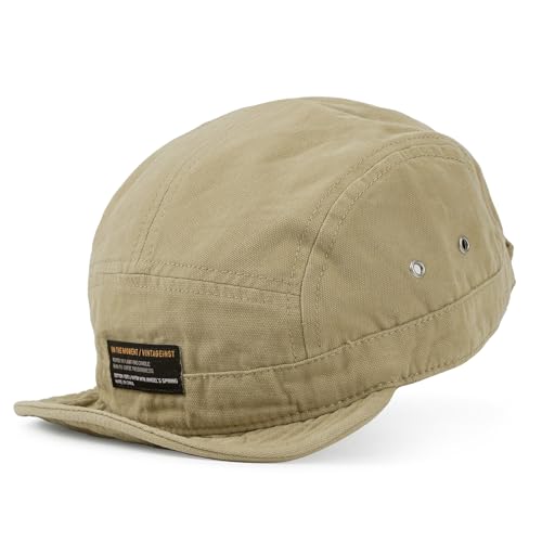 Image of CLAPE Short Brim Baseball Cap 5 Panel Hat Soft Short Bill Trucker Cap Flat Snapback Hats Casual Outdoor Fitted Cap Dad Hats