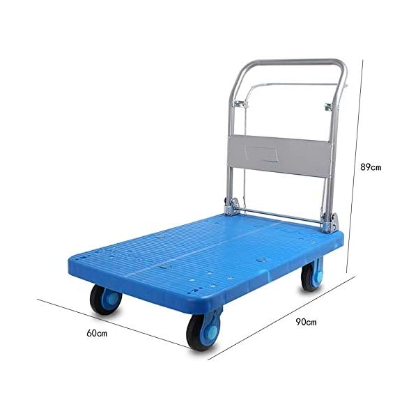 CHENJIA Trolleys Trolley Folding Trolley Sackkarre mit Handbremse Kleiner Pull Startseite tragbare Mini-Truck… – Bild 8
