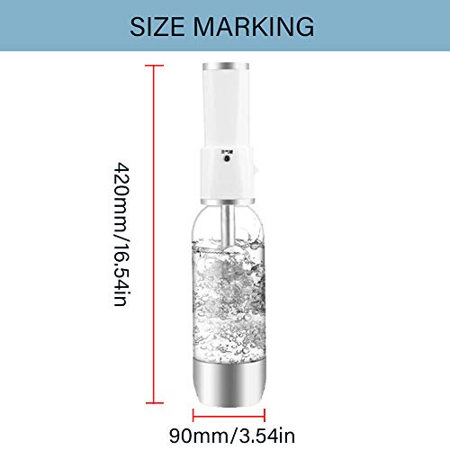 HXZB Portable Soda Maker Crystal Sparkling Water Maker Use Standard CO2 Cylinder for DIY Beverages Bubble Fruit Juice Cocktail Healthy Drinks