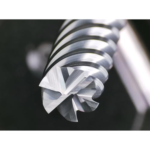 Image of Tools Carbide End Mills,6 Flute Square Milling Cutter,High Helix Angle for High Hardness Steel Finshing Milling Processing - 1 /4 Shank (1 /4-2.5 inch 1PCS)