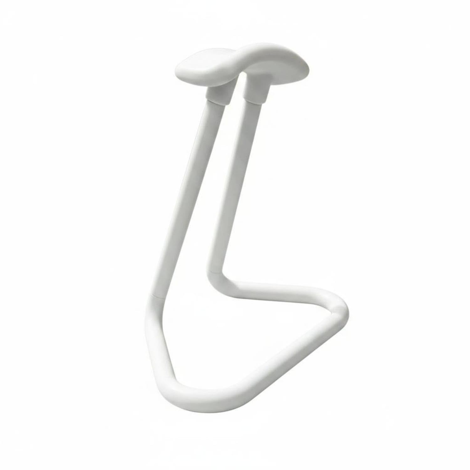 Minimalist Desktop Headphone Stand Cylindrical Headphone Storage Stand exposedFrame Headset Holder Curved Top Support, White-image-15