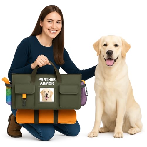 Panther Armor Dog Travel Bag Hanging Dog Organizer &...