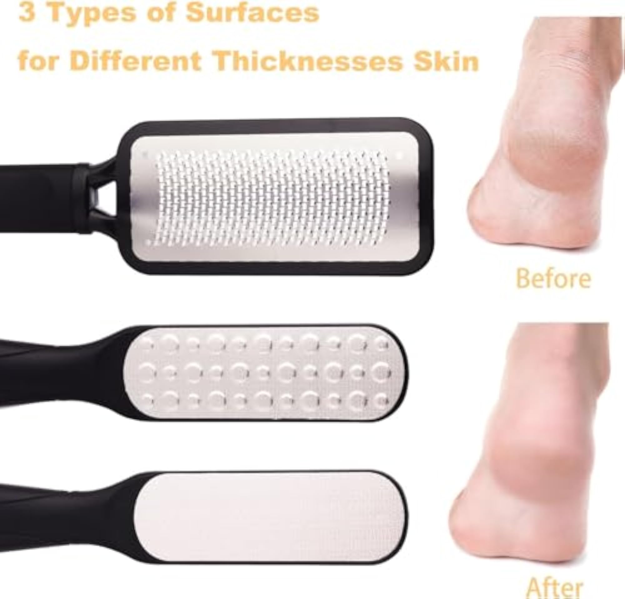 Professional Stainless Steel Foot Scrubber Rasp Scraper File