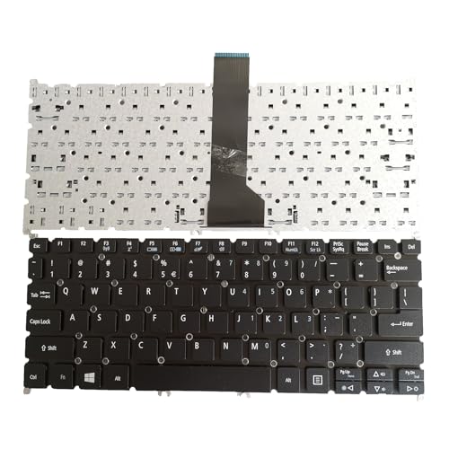 Clavier US pour Acer Aspire V5-122P noir de remplacement 60.M8WN1.003