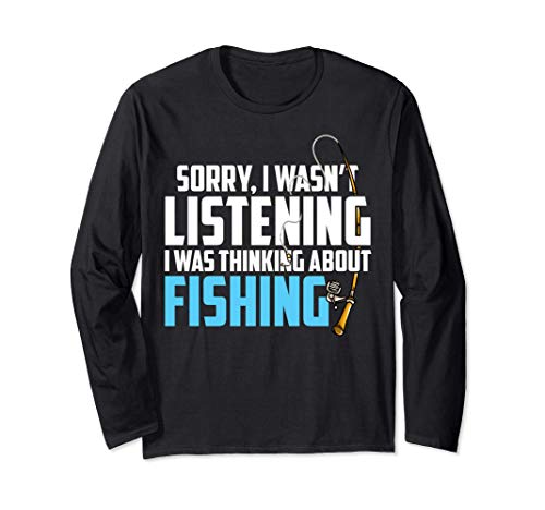 Funny Fisherman shirts Fishing Funny Shirt Gift Manga Larga