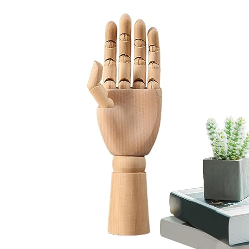 Rianpesn Figure del Modello della Mano del manichino in Legno - Manichino in Legno Mano Modello,Figure d'Arte articolate mobili per Display di Negozi, Display da Tavolo, Oggetti di Scena per Foto