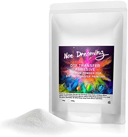 DTF Powder 500g/1.1lb White Fine Medium Powder Digital Transfer Hot Melt Adhesive, DTF Hot Melt Adhesive Powder for Direct Print on T-Shirts, DTG PreTreat Transfer Powder for All DTF and DTG Printer