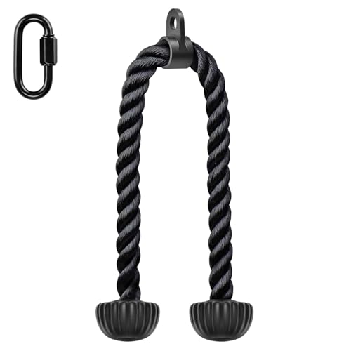 SELEWARE Triceps Rope with Non-Slip Rubber Ends, 28