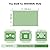 wikiwiki Outdoor Rug, 5x8ft Waterproof Reversible Mat Indoor Outdoor Rugs Carpet, Small Area Rug Plastic Straw Rug for Patio Deck Balcony Pool RV Camping Beach Picnic, Green