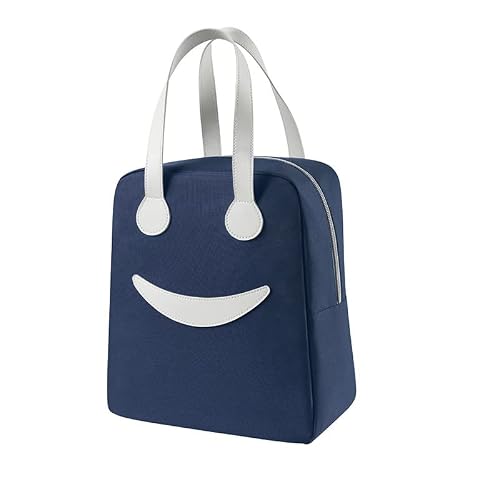 COGOALL Insulated Lunch Bag for Women and Men, Reusable Meal Prep Lunch Box for Work, Adult Portable Tote Lunchbox with Comfortable Handle Belt (D)