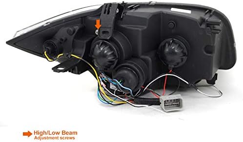 Carpartsinnovate For 07-13 E81 E82 E87 E88 1-Series LED Halo Black Projector Headlights