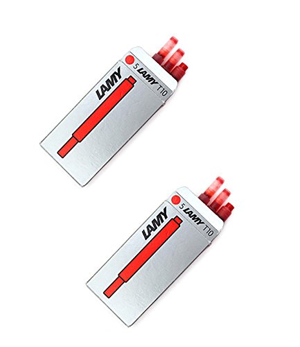 See full amazon price history chart for Lamy T-10 Red Ink Cartridges -2 Packs (10 Cartridges) Lamy T-10 Red Ink Cartridges -2 Packs (10 Cartridges) (B07F19X6Z5) Amazon Price History, Amazon Price Tracker