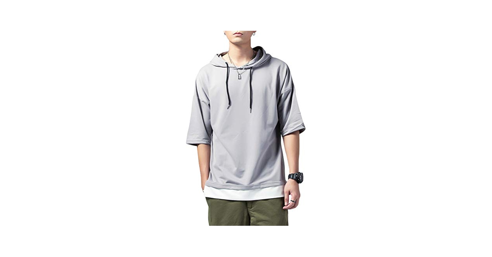 Generic Men's Casual Hooded T-Shirts - Fashion Short Sleeve