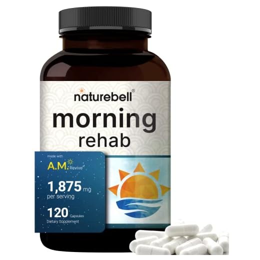 NatureBell Morning Rehab A.M. Revive Formula with 98% Dihydromyricetin (DHM), 120 Capsules | 11 in 1 Liver Health Support – Milk Thistle, Vitamin B Complex, Electrolytes + More | Quick Hydration