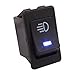 TOMALL Replacement LED Fog Light Toggle Switch DC 12V 35A ON/OFF Switch Blue LED Light for Universal Auto Car