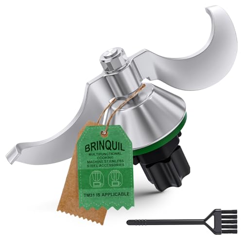 Couteau à pâte pour Thermomix TM31, pièces de rechange pour couteau Thermomix, couteau à mélanger en acier inoxydable, nettoyage rapide, pas de résidu de pâte ni contamination