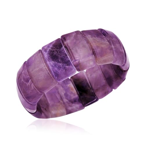 SHOP LC Amethyst Stretch Gemstone Bracelet