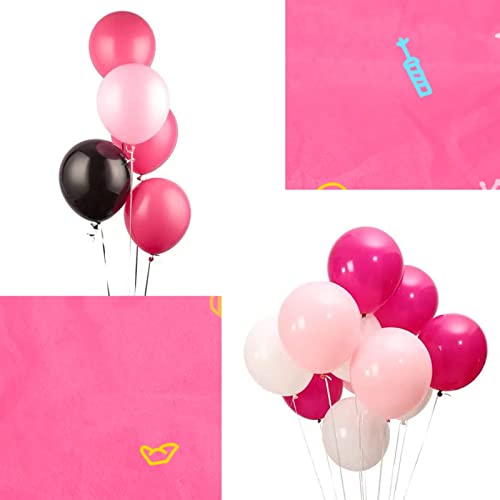 Image of 5 inch Hot Pink Party Balloons, 100 pcs Mini Dark Pink Latex Balloons for Birthday Wedding Baby Shower Decorations (Hot Pink)