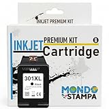 cartouche d'encre hp 301xl pack HP301XL BK Mondo Stampa - HP301XLBK NOIR Régénéré Cartouches d\'encre Compatible avec HP DeskJet 1050, 2050, 2050S, 1000, 3000.3050, J610A CH563EE