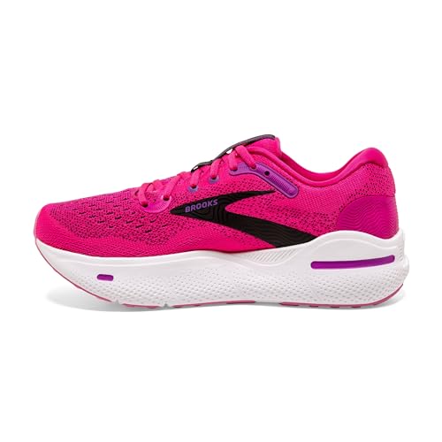 Brooks Brooks Women’s Ghost Max Cushion Neutral Running & Walking Shoe - Pink Glo/Purple/Black - 9.5 Medium