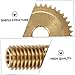ABOOFAN 2 Pcs Small Modulus Worm Gear Set Copper Worm Wheel Replacement Accessories for Industrial Applications
