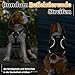 rabbitgoo Ausbruchsicheres Hundegeschirr Kleine Hunde mit Griff, Anti Zug Sicherheitsgeschirr Hund Atmungsaktiv, Verstellbare Brustgeschirr, Gepolstertem Hundeweste, Panikgeschirr, Schwarz S