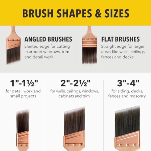 Image of Purdy 144152530 XL Elite Series Glide Angular Trim Paint Brush, 3 inch