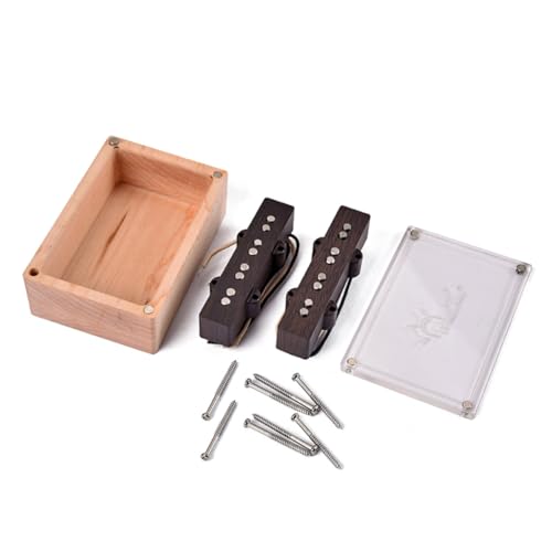 Alasum 4 Cuerdas Pastillas para Guitarra Eléctrica de Cuerdas con Marco y Tornillos Diseño Resistente...