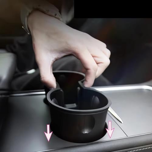 Limiteur fixe de gobelet gris pour console centrale Tesla Model Y et 3 anti-vibration - 3