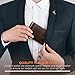 RUNBOX Slim Wallets for Men - Leather Money Clip Mens Wallet - RFID Blocking Front Pocket Bifold Wallet - Thin Credit Card Holder with Gift Box