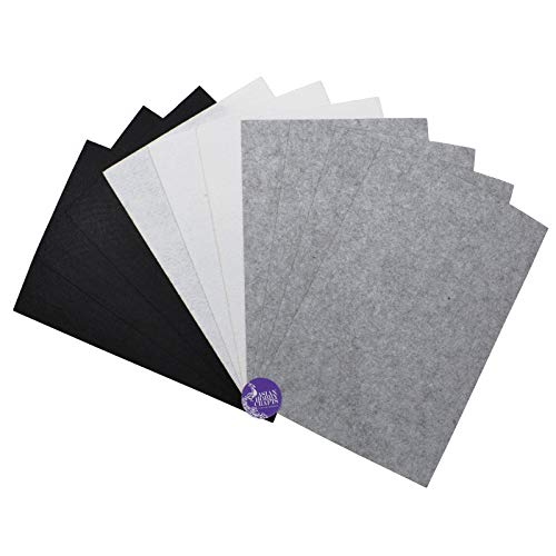 Image of Asian Hobby Crafts A4 Combo Felt Fabric Sheets for Flower Making & DIY Craft Projects, Scrapbooking, Sewing Dolls, Embroidery & Patchwork, School Projects, Kids Art & Craft Supplies, Home Decorations - Set of 10 Pcs