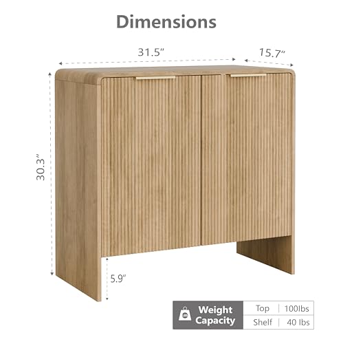 Lab Cosi Fluted Buffet Cabinet with Storage & Adjustable Shelves by Lab Cosi - Used condition - Image 2