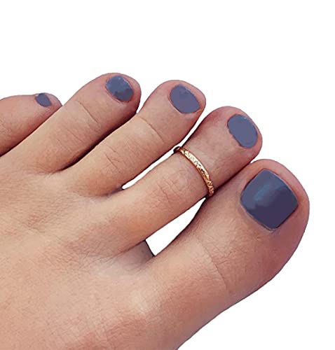Toe Ring | Hawaiian Breeze 14K Gold Fill Adjustable | Thin Comfortable Toe Ring For Women #TOP3