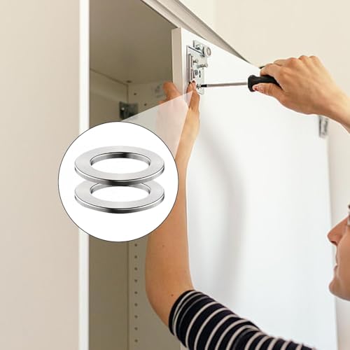 30 Stück Fitschenringe Edelstahl Set,Fitschenringe Zimmertüren Unterlegscheiben Zubehör,Unterlegscheiben Tür scharnier 10 * 16 * 1mm,Edelstahl Türscharnier Montageringe für Standard Zimmertür