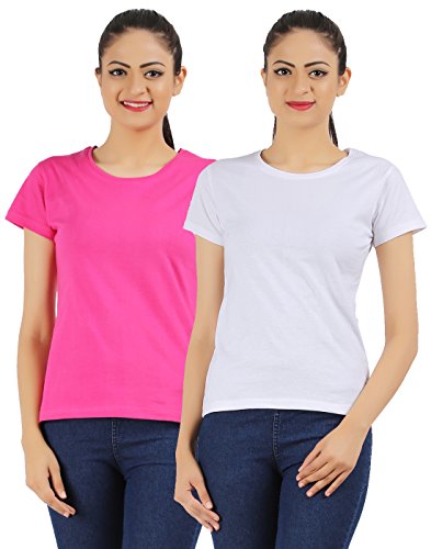 Image of Ap'pulse Women's Combo Regular Fit T Shirt (Pack Of 2)