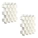 KLOUD City 3 Colors Household Plastic Partition Bee Style Underwear Socks Bras Ties Belts Scarves Drawer Divider Cabinet Clapboard (2 Sets of White)