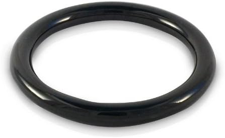 Black Jade Round Bangle 65mm