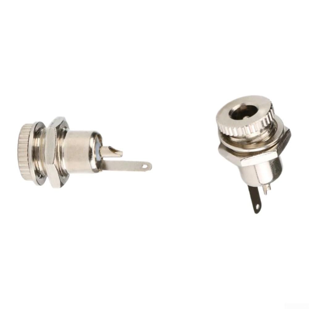 12x Conector DC 5.5mm Jack Hembra con Tapa Impermeable(DC-099 5.5*2.1)