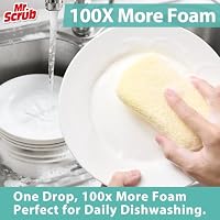 Mr. Scrub Kitchen Sponges, Dish Scrub Sponge 12 Pack Odor-Resistant, Quick-Drying, Non-Scratch for Washing Dishes, Pans, Pots & Nonstick Cookware — image 7