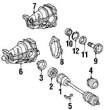 あ Amazon.com: Mercedes-Benz 025 997 27 47, Axle Shaft Seal : Automotive
